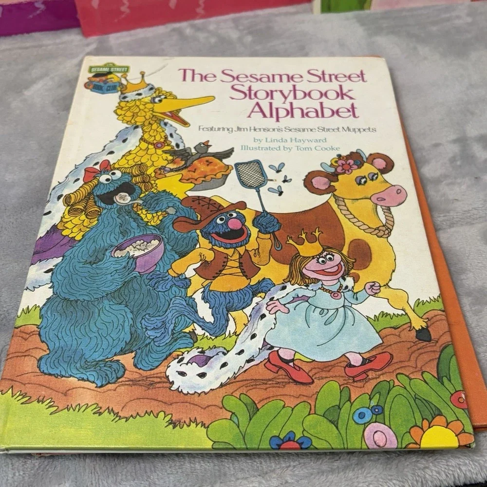 Sesame Street Book Lot 7 Vintage Grover Big Bird Count Muppets 1970s 80s